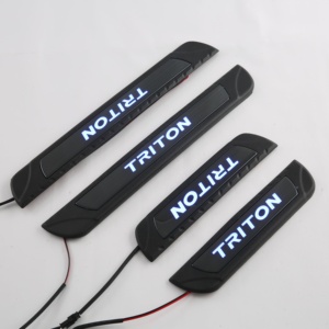 WZXD New Arrival <b>Door</b> Sill Guards Interior <b>Door</b> Sill <b>Plate</b> With LED 2024 for Triton L200 - Product Image 3