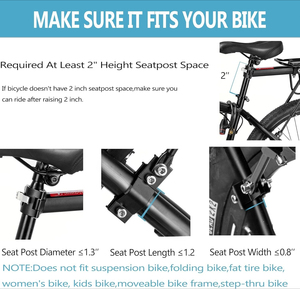 <span class=keywords><strong>Porte</strong></span>-bagages arrière <span class=keywords><strong>de</strong></span> vélo avec bandes réfléchissantes pour garde-boue, <span class=keywords><strong>porte</strong></span>-bagages arrière à dégagement rapide pour vélo <span class=keywords><strong>de</strong></span> montagne/vélo <span class=keywords><strong>de</strong></span> <span class=keywords><strong>route</strong></span>, <span class=keywords><strong>porte</strong></span>-bagages universel pour vélo - Product Image 3