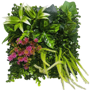 Offre Spéciale de S-021 1x1m 3D haute visibilité <span class=keywords><strong>plante</strong></span> artificielle 1x1m 3D en plastique artificiel vert herbe mur haute <span class=keywords><strong>plante</strong></span> artificielle - Product Image 1