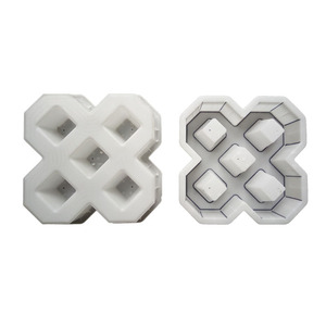 <span class=keywords><strong>Moule</strong></span> à pavés de route <span class=keywords><strong>avec</strong></span> <span class=keywords><strong>trou</strong></span> rond <span class=keywords><strong>au</strong></span> <span class=keywords><strong>milieu</strong></span>, bloc préfabriqué en béton pouvant être planté d'herbe 25*25*8 - Product Image 6