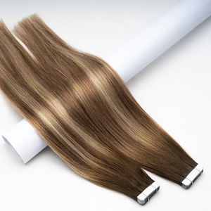 # 2 # ผมต่อแบบเทปอิน 4 ชิ้น ผมแท้รัสเซีย เวอร์จิ้น เรมี่ ซุปเปอร์ดับเบิ้ลดรอน แบบลอนธรรมชาติ สีน้ำตาลเข้ม สำหรับผู้หญิง - Product Image 5