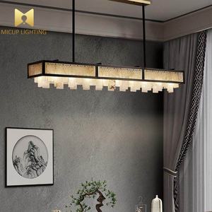 Lustre suspendu créatif de luxe italien pour intérieur, design suspendu, style espagnol classique, en albâtre - Product Image 4