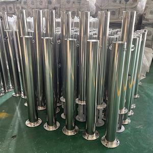 Металлический фиксированный столб для уличной парковки, стальная цепь, барьер для пешеходов - Product Image 5