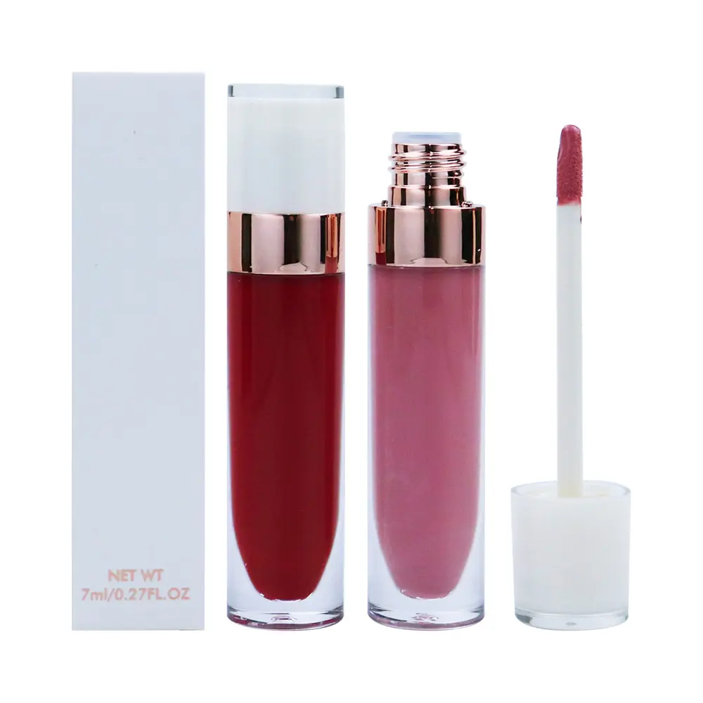 Trend iges Großhandel Make-up für alle Haut Lip gloss Frauen Luxus Lip gloss Bio High Shine Lip gloss Private Label