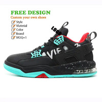 Logo personnalisé coussin chaussures de course marque taille 45 marche style sport original haut bas baskets de basket-ball