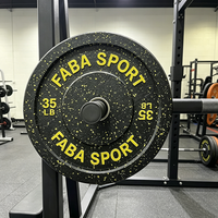 Disque de musculation en caoutchouc de haute qualité avec logo personnalisé, modèle standard pour salle de sport