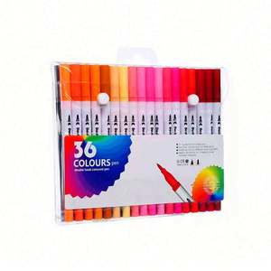 Stylos pinceaux double pointe couleur aquarelle lavables, très demandés, pour dessin et peinture, lot de marqueurs artistiques - Product Image 5