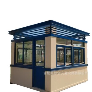 บูธเหล็กหุ้มโลหะ โครงสร้างเหล็ก ห้องยาม ดีไซน์ทันสมัย โครงเหล็กเบา - Product Image 5
