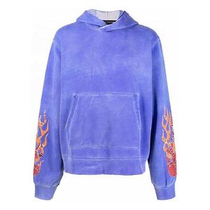 Sweat à capuche unisexe Yingling de haute qualité, coupe oversize, effet délavé, personnalisable, pour homme, en coton épais 100% - Product Image 5