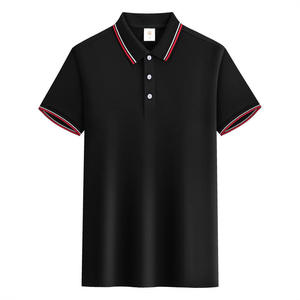 Alta calidad 100% algodón manga corta logotipo personalizado Unisex Polos Color sólido en blanco <span class=keywords><strong>Polo</strong></span> para hombres - Product Image 3