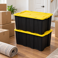Grande boîte de rangement de 100 L, grande boîte de rangement en plastique pour vêtements, grande capacité, maison, garage, déménagement, vente en gros, fournisseur OEM personnalisé