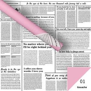 Shiyi Yinglun impermeable plástico flor fresca papel de regalo doble cara 17gsm periódico inglés Material de embalaje al por mayor - Product Image 6