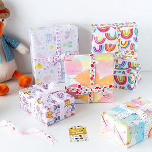 Wholesale Disposable Coated Silicone Virgin 50x70cm Birthday Gift <b>Wrapping</b> <b>Paper</b> Custom Printed - Product Image 5