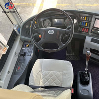 Autocar à deux étages d'occasion, moteur avant, personnalisable, Higer 12M, vente en gros à bas prix, service de navette