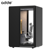 Cabine de bureau insonorisée pour réunions et travail, en aluminium, pour une personne, idéale comme cabine téléphonique insonorisée