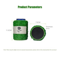 Support de canette de bière isotherme et étanche en néoprène, personnalisé en usine, pour gazon artificiel, portable et réutilisable, 330ml/500ml, pour le sport