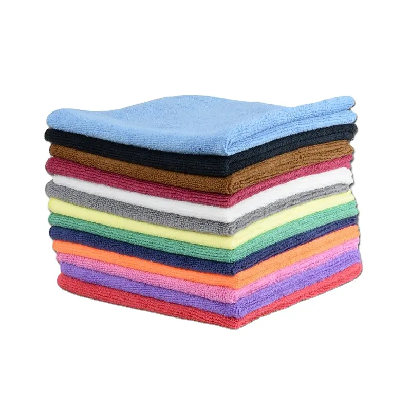 Microfiber Quick Dry All Working Warp Knitted Towel for Cars Washing Custom Microfiber Cleaning Cloth Rags