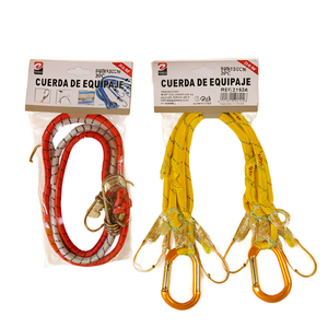 Cuerda de PVC para equipaje, 90cm, 8mm, 2 piezas, correa para bolsa con gancho amarillo, accesorio de viaje - Product Image 1