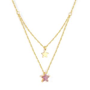 Collar de Moda con Colgante de Estrella, Chapado en Oro de 18k, Acero Inoxidable, Nuevo Modelo 2022 - Product Image 1