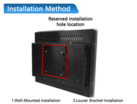 Moniteur tactile 15 pouces Installation intégrée Moniteur à écran tactile capacitif robuste étanche à cadre ouvert IP65