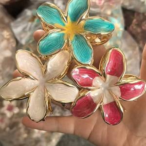 กิ๊บติดผมรูปดอกไม้หลากสีสัน สไตล์หวานๆ วัสดุโลหะ สำหรับผู้หญิง - Product Image 2