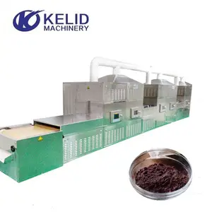 PLC Control Grape Pomace Microwave Residue Beer Dehydrator Beer Vinasse Drying Machine Grape Waste Mesh Belt Dryer Machine