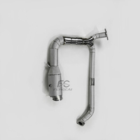 Tubo de Escape de Alto Flujo de 200 Celdas Directo de Fábrica para Porsche 718 2.0T 2.5T 2019-2024 Sin Luz de Advertencia de Fallo del Motor, Compatible 1:1 con OEM