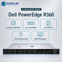 Solution matérielle de serveur en rack pour entreprise avec processeur Xeon E-2400, serveur Dell PowerEdge R360 1U en rack