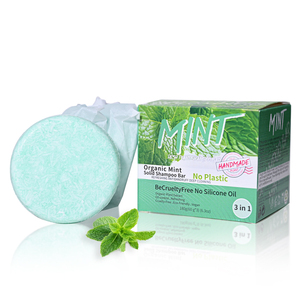 Paquete de 3 + champú de menta fresca jabón hecho a mano para Control de aceite eliminación de caspa equilibrio <span class=keywords><strong>agua</strong></span> <span class=keywords><strong>y</strong></span> aceite - Product Image 1