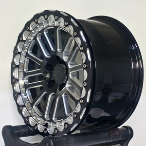 ล้อ beadlock 17-18นิ้วล้อ beadlock 5X112 5X114.3 5X120สำหรับ Nissan <span class=keywords><strong>GTR</strong></span> M340i BMW F82 racers ปิ๊กอัพ GR Supra ออกแบบได้ตามต้องการ - Product Image 1