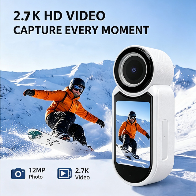 Magnetic Thumb Size Pocket Body Camera with Wide Angle 1080P Video Recording Mini Vlogging Camera