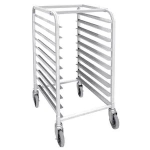 Commercial Kitchen Equipment Aluminum Kitchen Trolley Service Trolley Storage Bread Tray Rack Bakery For Sale