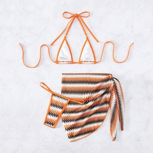 Traje de Baño de Alta Calidad para Mujer, Bikini de Tiras Triangulares con Micro Tanga, Fabricante de Conjuntos de Bikini - Product Image 4