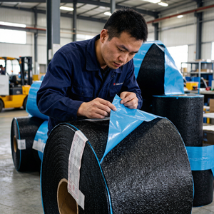 Película <span class=keywords><strong>de</strong></span> liberación Tensfilm <span class=keywords><strong>de</strong></span> HDPE azul <span class=keywords><strong>de</strong></span> 100um 120um, 10-30g, para <span class=keywords><strong>membrana</strong></span> impermeabilizante autoadhesiva - Product Image 2