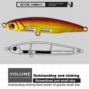 <span class=keywords><strong>Bonic</strong></span> 3,5G/5G/8G señuelo de pesca 5 colores impresos ABS plástico duro lápiz hundimiento cebo para Río lago Stream - Product Image 6