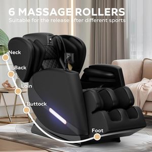 Silla Reclinable de Gravedad Cero con Calefacción, Bolsas de Aire, Altavoz, Pantalla Táctil y Rodillo para Pies 603 Vending Chair //zero - Product Image 5
