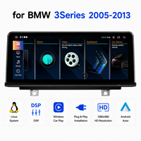 Système multimédia automobile Linux 10,25 pouces avec CarPlay sans fil et Android Auto pour BMW Série 3 E90 E91 E92 E93 2005-2012, écran tactile