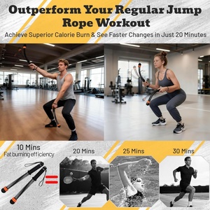 Corde de combat sans corde pour entraînement à domicile, silencieuse et facile à transporter, pour sculpter tout le corps, avec <span class=keywords><strong>poids</strong></span> réglables - Product Image 4