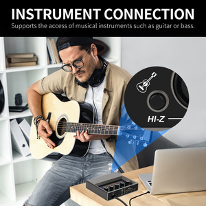 Topiun Q-16 Chuyên Nghiệp USB Giao Diện Âm Thanh Card Âm Thanh Với Có Dây <span class=keywords><strong>Microphone</strong></span> Cho PC Ghi Âm Phòng Thu - Product Image 4