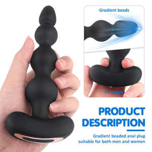 Silikon Fernbedienung Anal Plug Vibrierende Sexspielzeug Hinterhof Anal Perlen Vibromasseur Vibrator Adult Fun Butt Anal Sexspielzeug - Product Image 2