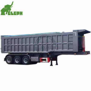 Tri-trục End Dump Tipping bán xe tải Trailer hộp Trailer tipper - Product Image 3