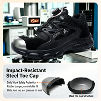Chaussures de sécurité basses respirantes pour hommes, en daim avec embout en acier, pour le travail sur les chantiers de construction