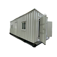 Cabine de camping préfabriquée robuste de 10 m x 3 m pour champ pétrolier, maison conteneur rigide isolée pour site de forage