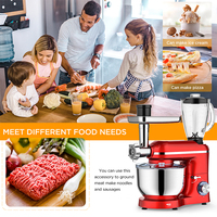 Robot de cuisine électrique 1500W Robot de cuisine puissant Machine de cuisine Batteur automatique sur socle pour pétrir la pâte Robot de chef