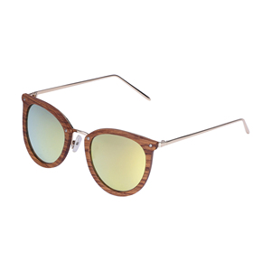 Gafas de Sol Retro Clásicas UV400 de Bambú Natural, Gafas de Sol Polarizadas de Diseño de Lujo para Hombre y Mujer, Gafas de Sol de Madera Marrón con Forma de Ojo de Gato - Product Image 6