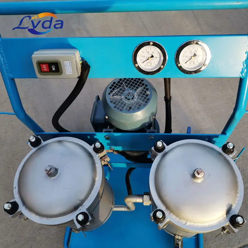 Mini utilisé 380V 50Hz 32l/min double filtre à huile purificateur d'huile hydraulique AOP-M32B