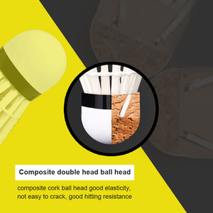 Volants de <span class=keywords><strong>badminton</strong></span> Whizz Brand Pks12, plumes de canard blanches, pour l'entraînement - Product Image 5