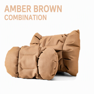 M New Luxury Business Car <b>Neck</b> <b>Pillow</b> Lumbar Support Stain-Resistant Leather Breathable Comfortable Highly Supportive <b>Pillow</b> - Product Image 2