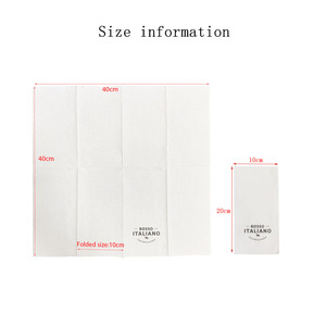 2 Ply Quilted <strong>Paper</strong> <strong>Napkins</strong> Thick Super Soft 8 Fold Serviette Tissue <strong>Paper</strong> with Custom logo for Luxury Hotel Restaurant Wedding - Product Image 2