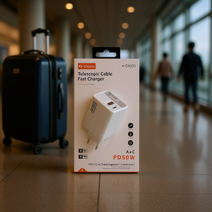Cargador Rápido con Cable Telescópico Innov PD50W A+C, Adaptador de Viaje - Product Image 3